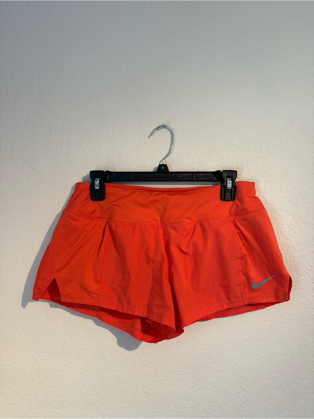 Nike Women's Bright Coral Running Shorts with Reflective Swoosh